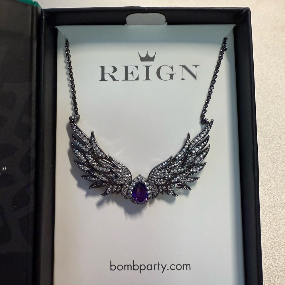 BP Reign Villain Purple Wing Necklace